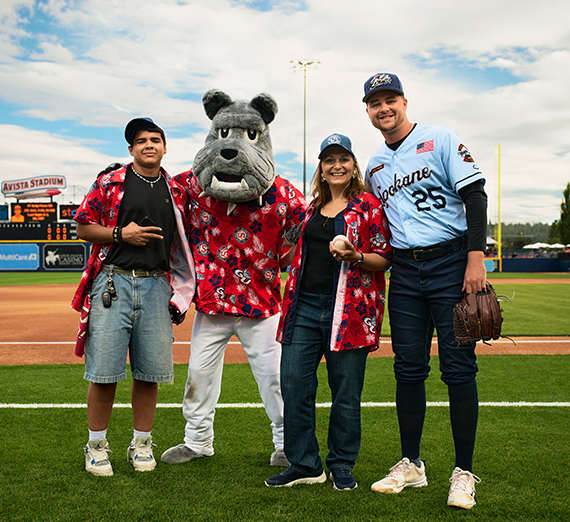 A selfie of Katia Passerini, Arturo Pagan and their son Diego.